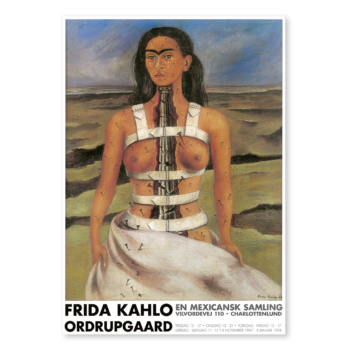 Frida Kahlo, Den brudte søjle. Udstillingsplakat