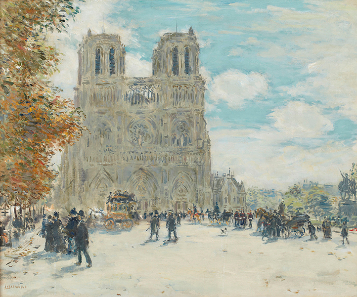Jean-François Raffaëlli. Notre-Dame, Paris. (Ca. 1900). Inv.nr. 203 WH. Fotograf Anders Sune Berg