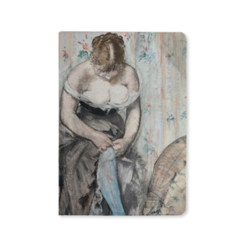 Notesbog. Edouard Manet, Ved toilettet. Strømpebåndet, (ca. 1878-79)