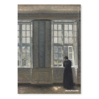 Plakat. Vilhelm Hammershøi, ”De høje vinduer”. Strandgade 25, (1913)