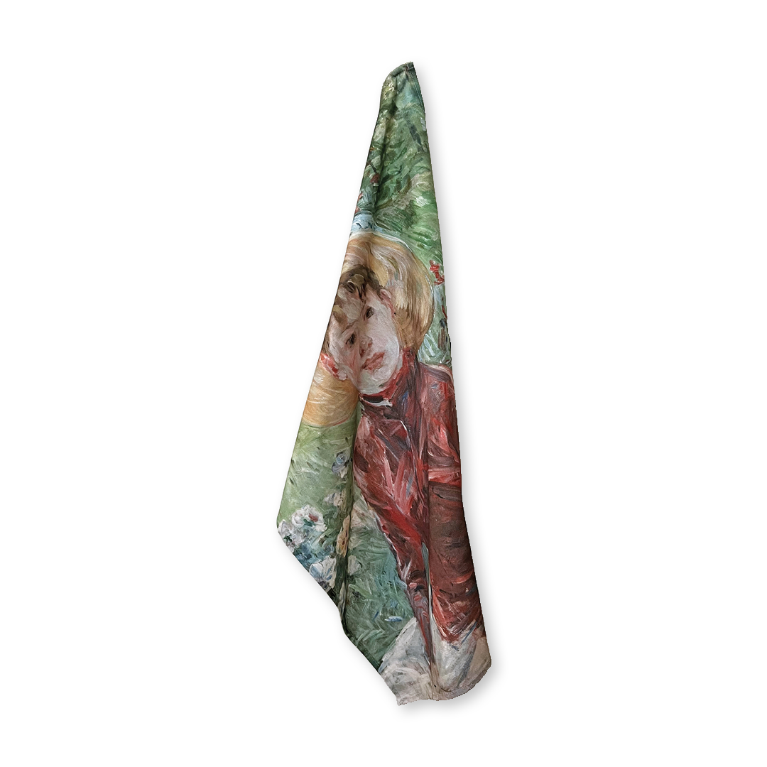 Viskestykke med motiv af Berthe Morisot, ung pige i det grønne