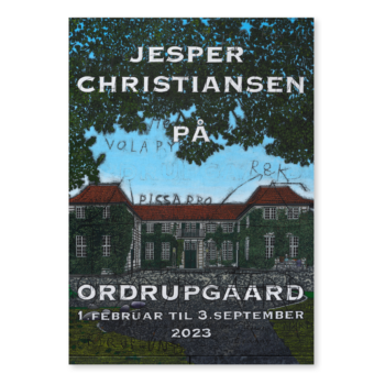 Udstillingsplakat med Jesper Christiansen