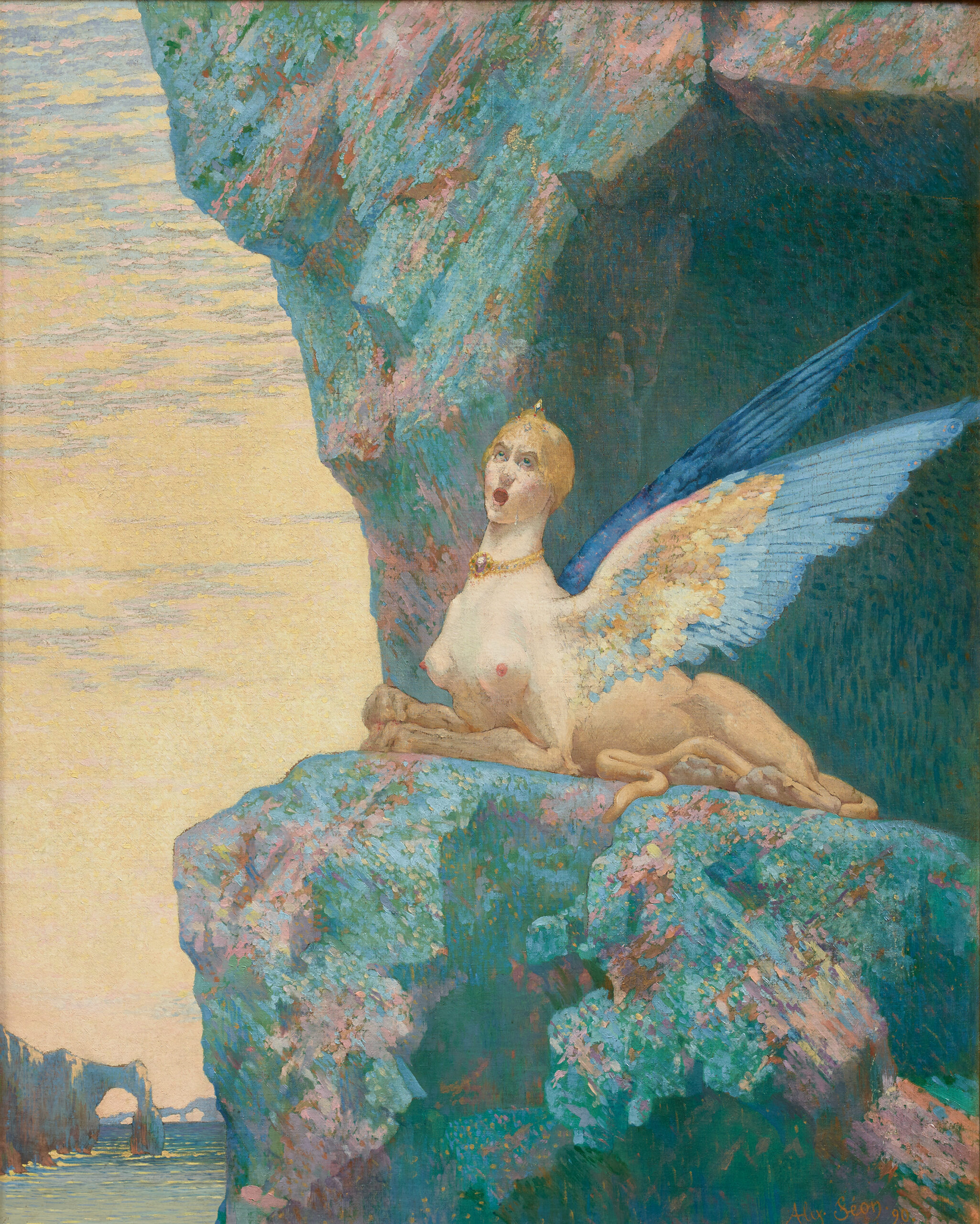 Alexandre Séon, Kimærens fortvivlelse, 1890, Collection Lucile Audouy, ©Thomas Hennocque