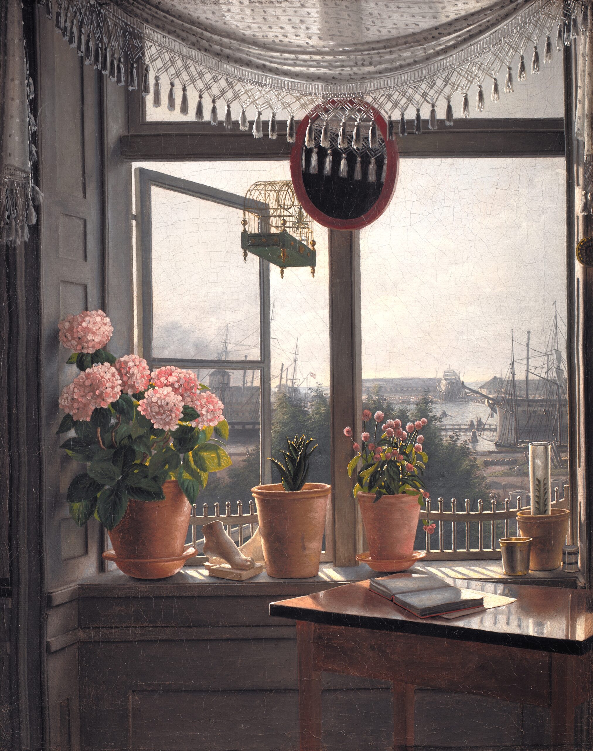 Martinus Rørbye, Udsigt fra kunstnerens vindue, 1823-1827. Statens Museum for Kunst, open.smk.dk, public domain