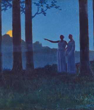 Alphonse Osbert, Nattens mysterium, 1897, Collection Lucile Audouy, ©Thomas Hennocque_web@0,1x