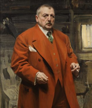 Anders Zorn, Self-Portrait in Red, 1915. Oil on canvas, Zornmuseum, Mora. Photo Patric Evinger