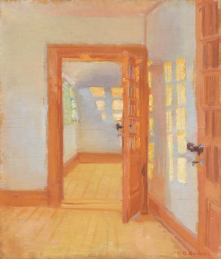 Anna Ancher, Interiør. Brøndums anneks, ca. 1916, Skagens Kunstmuseer