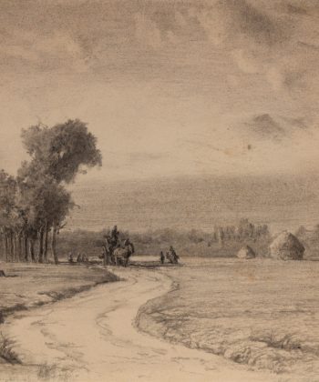Anton Melbye. Landskab fra Marolles i Frankrig. 1856. Inv.nr. 405. Fotograf Anders Sune Berg