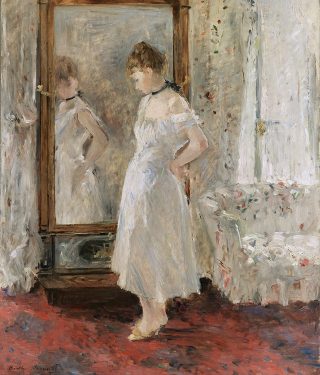 Berthe Morisot, Vippespejlet, 1876. Museo Nacional Thyssen-Bornemisza