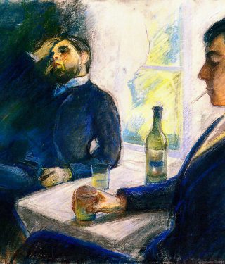 Edvard Munch, "The Absinthe Drinkers", 1890. Siem Group. Foto: Artepics, Alamy