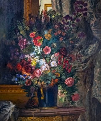 Eugène Delacroix. Blomstervase på en konsol, 1848-50 (Musée Ingres-Bourdelle)