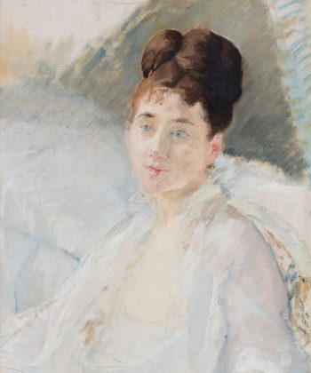Eva Gonzalès. Rekonvalescenten. Kvinde i hvid kjole. (1877-78) Inv.nr. 245 WH. Fotograf Anders Sune Berg1