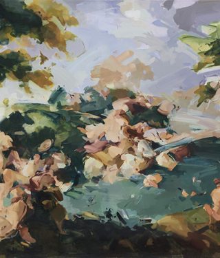 Flora Yukhnovich, Capriccio, 2019, 150 x 245 cm - Kopi