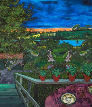 Jesper Cristiansen, Paradise Painting 1 (A Moment in Leonard Woolf's Garden), 2015
