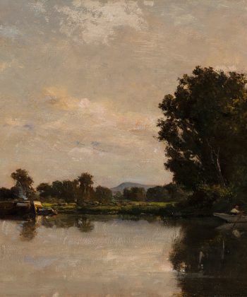 Karl Daubigny. Prammen på Oise-floden. 1868. Inv.nr. 237 WH. Fotograf Anders Sune Berg