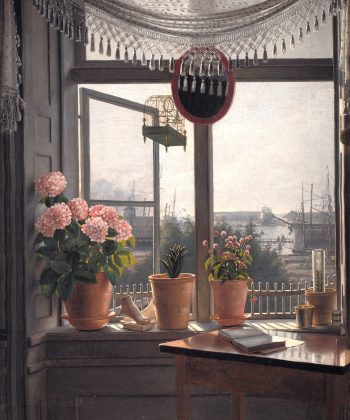Martinus Rørbye, Udsigt fra kunstnerens vindue, 1823-1827. Statens Museum for Kunst, open.smk.dk, public domain