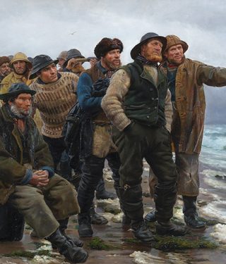 Michael Ancher, Vil han klare pynten, 1880, Skagens Kunstmuseer