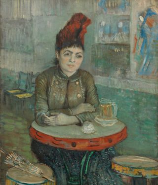 Vincent van Gogh, "In the Café: Agostina Segatori in Le Tambourin", January-March, 1887. Van Gogh Museum, Amsterdam (Vincent van Gogh Foundation)