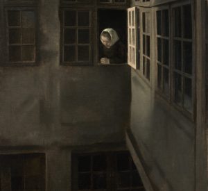 Vilhelm Hammershøi Gaardinteriør Strandgade 30,1905. Ordrupgaard.