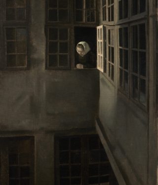 Vilhelm Hammershøi Gaardinteriør Strandgade 30,1905. Ordrupgaard.