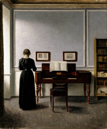 Vilhelm Hammershøi, Interiør med klaver, Strandgade 30, 1901, 18WH
