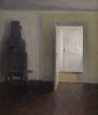 Vilhelm Hammershøi. Interiør. Den gamle bilæggerovn, 1888. SMK